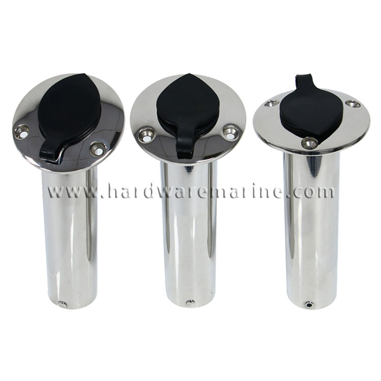 316 Stainless Steel Heavy Flush Mount Rod Holder With Cap