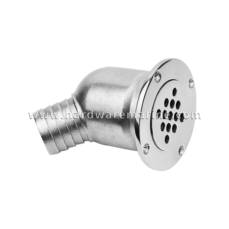 316 Stainless Steel Marine Deck Drain Scupper With Ball