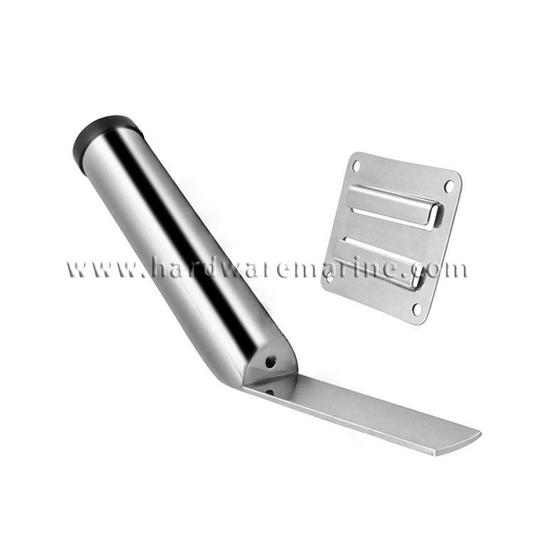 Slide Mount Boat Fishing Rod Holder Stainless Steel Removable Base