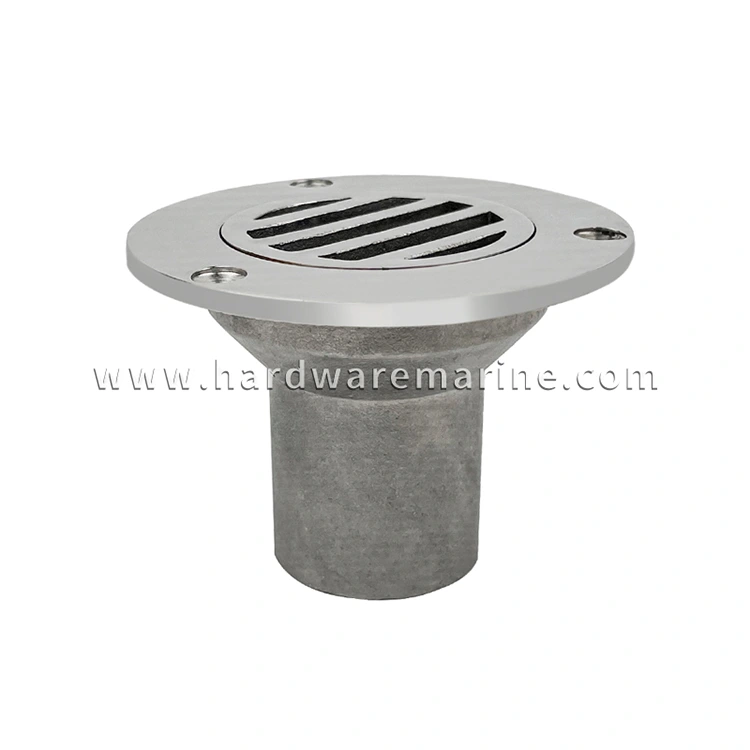 316 Stainless Steel Removable Marine Deck Drain Scupper