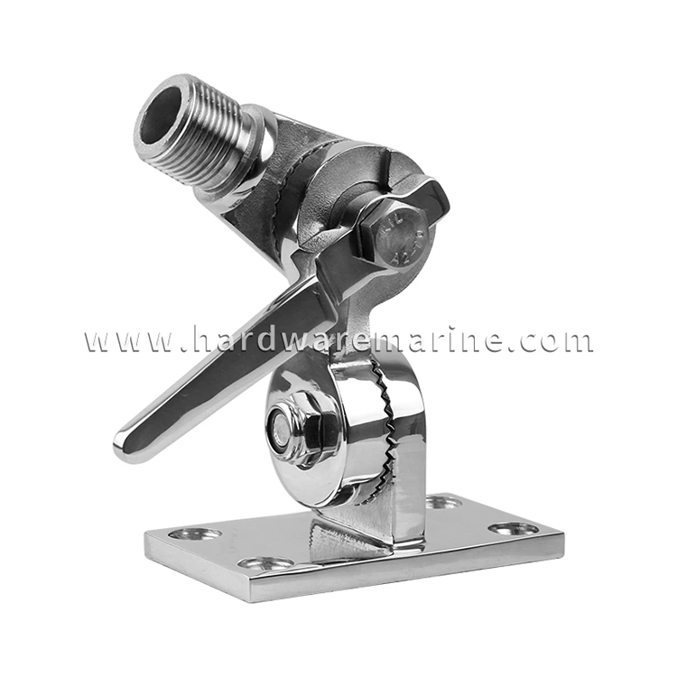 316 Stainless Steel Marine Adjustable Antenna Base