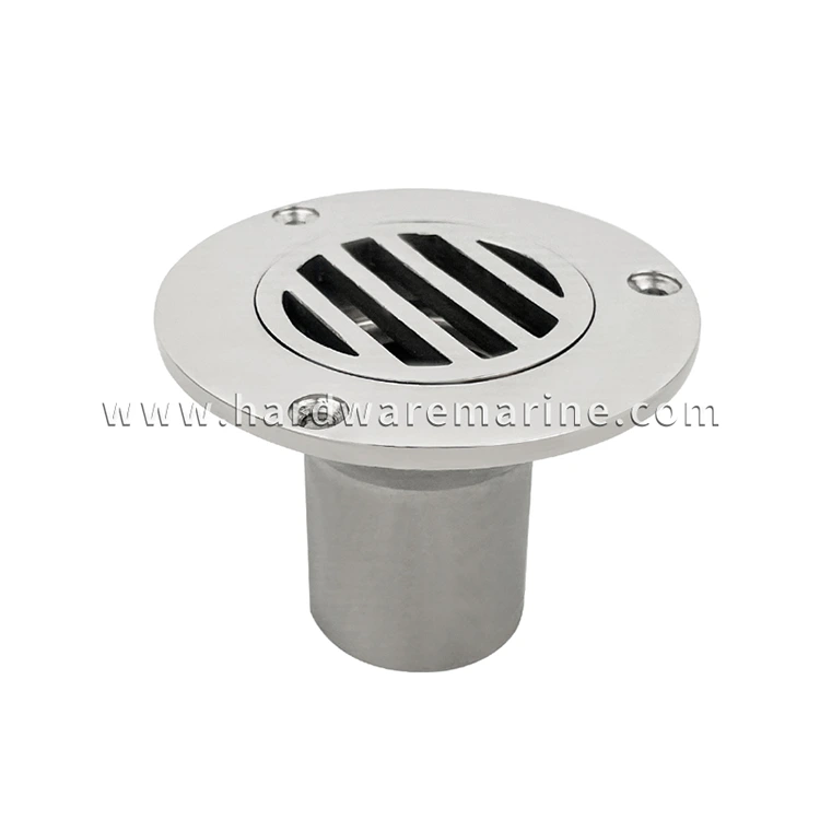 316 Stainless Steel Removable Marine Deck Drain Scupper