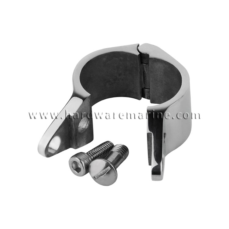Stainless Steel 316 Bimini Top Hinged Jaw Slide Clamp