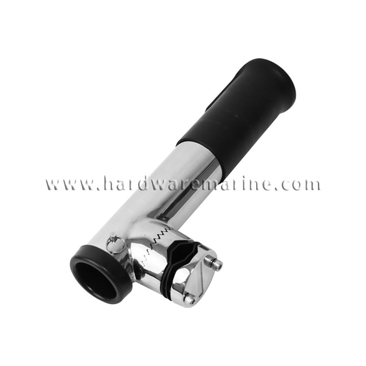 316 Stainless Steel Clamp On Rod Holder With Tube Insert