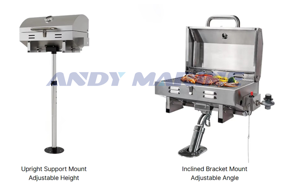 The Portable Propane Gas Grill with Mount