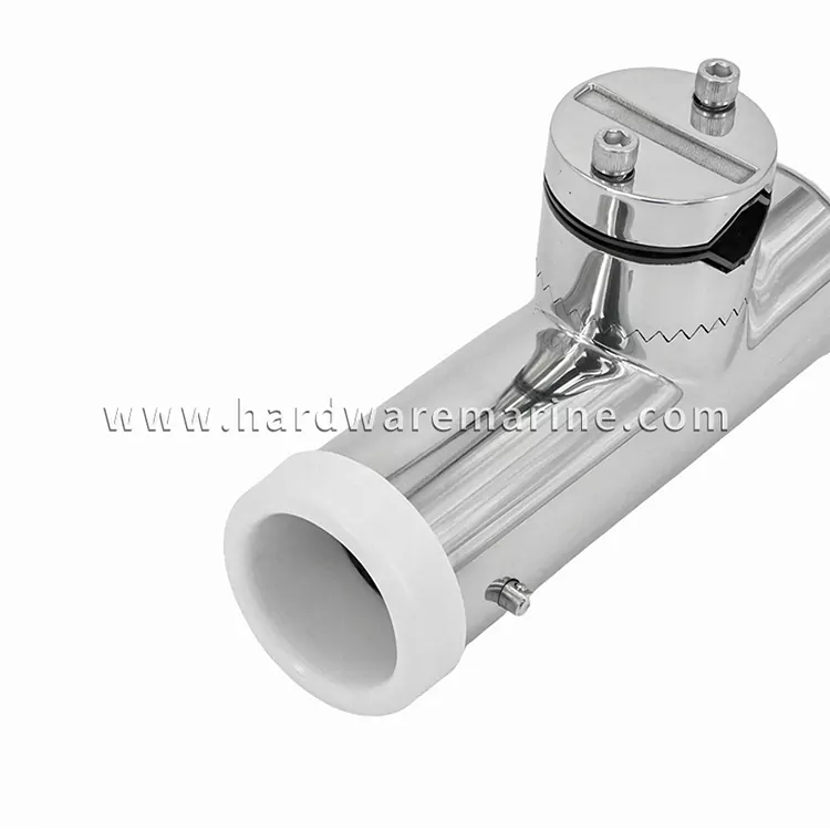 Stainless Steel Marine Clamp-On Rod Holder With Rubber Insert