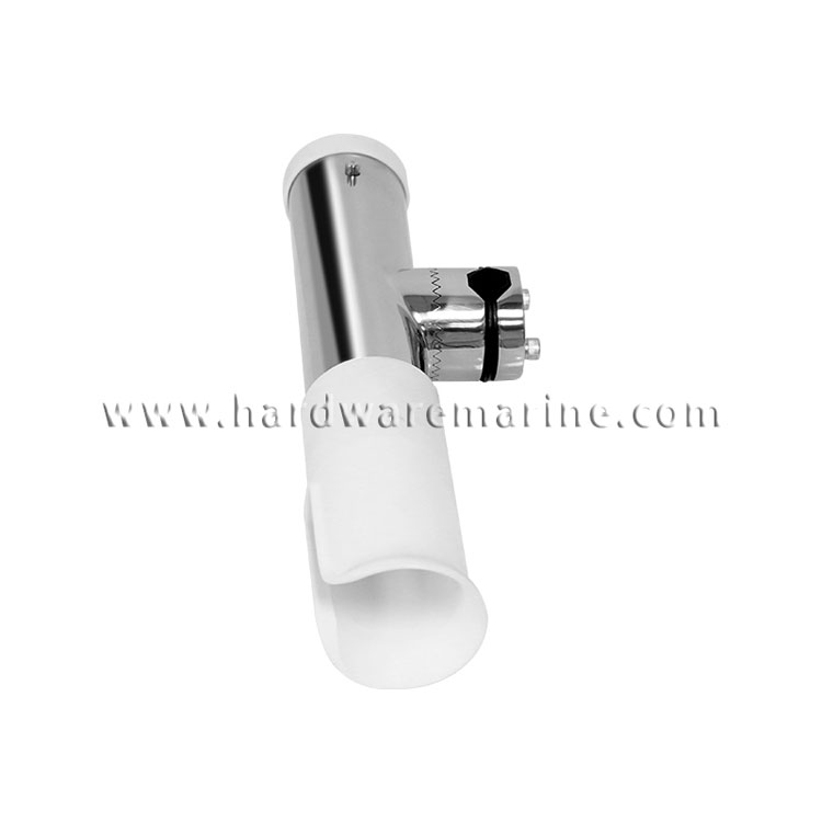 316 Stainless Steel Clamp On Rod Holder With Tube Insert