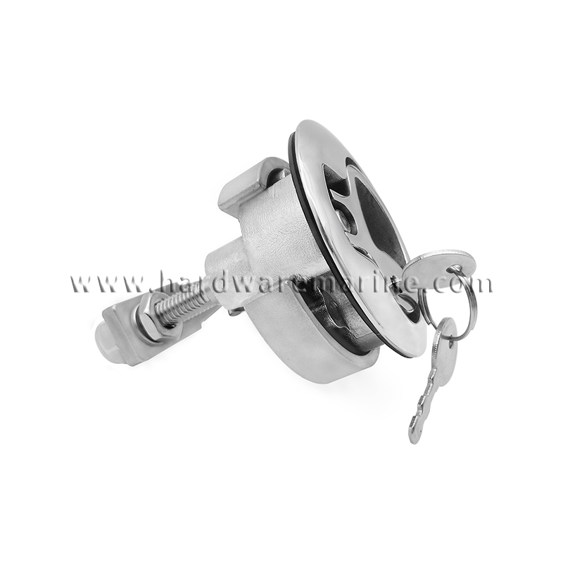 316 Stainless Steel Floor Buckle Hatch Latch Flush Turning Lift Handle