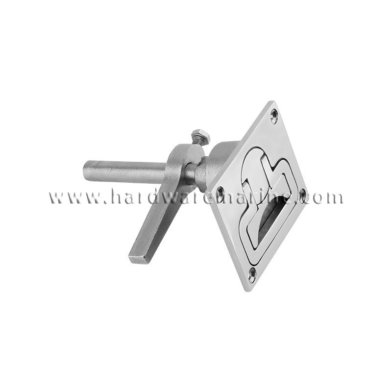 Boat Lift Handle Ring Turning Lock Hatch Latch Marine 316 Stainless Steel