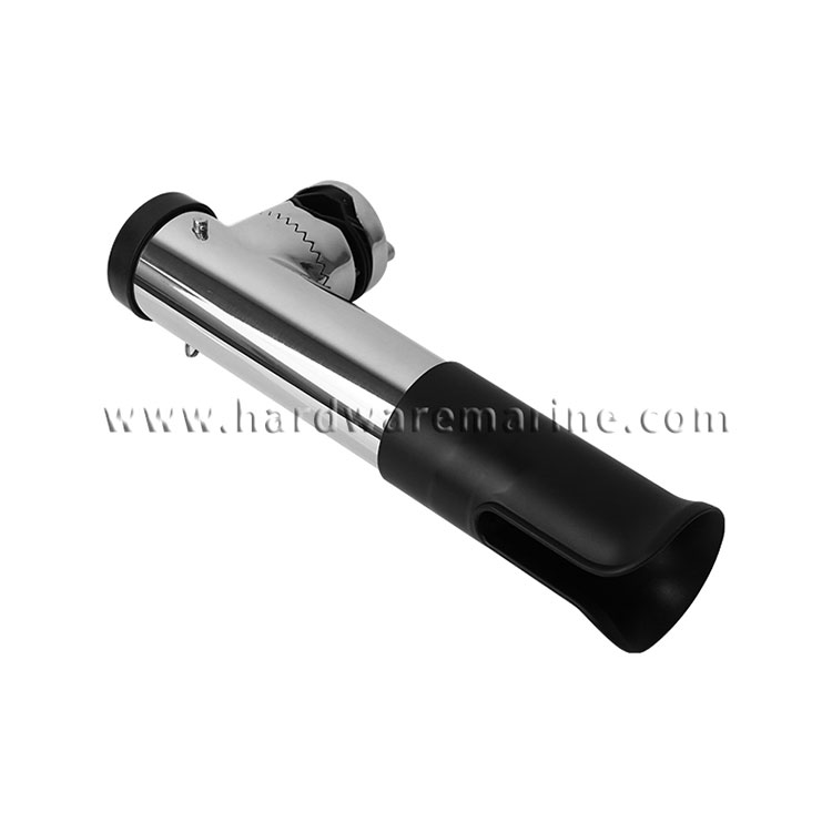 316 Stainless Steel Clamp On Rod Holder With Tube Insert
