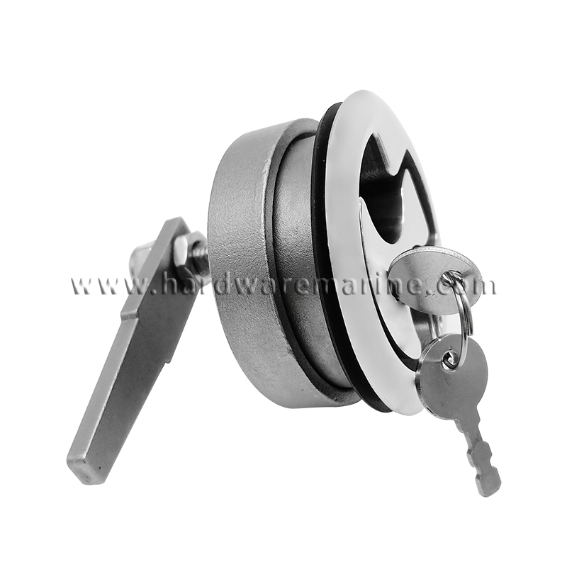 316 Stainless Steel Floor Buckle Hatch Latch Flush Turning Lift Handle