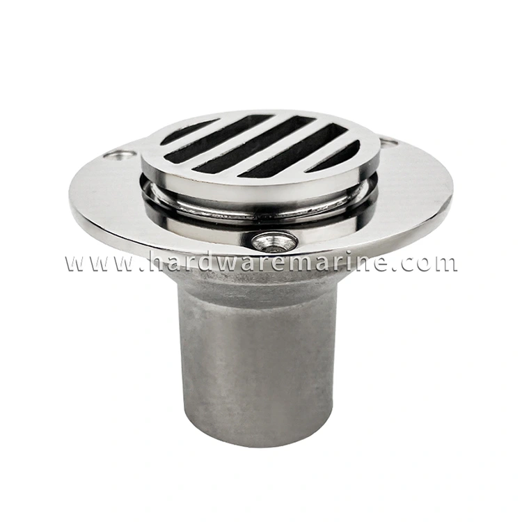 316 Stainless Steel Removable Marine Deck Drain Scupper