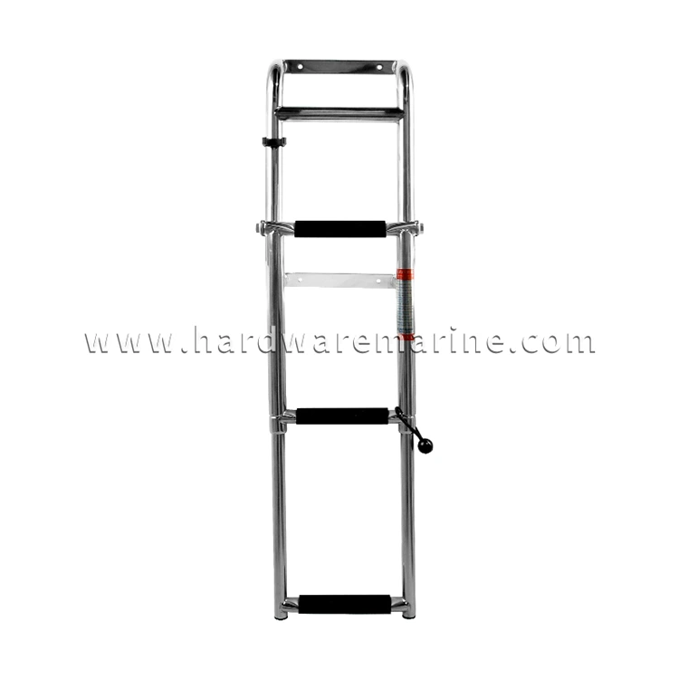 Stainless Steel Marine 3 Step Telescopic Boat Ladder