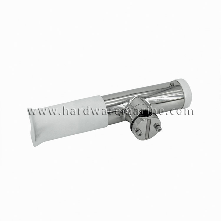 316 Stainless Steel Clamp On Rod Holder With Tube Insert