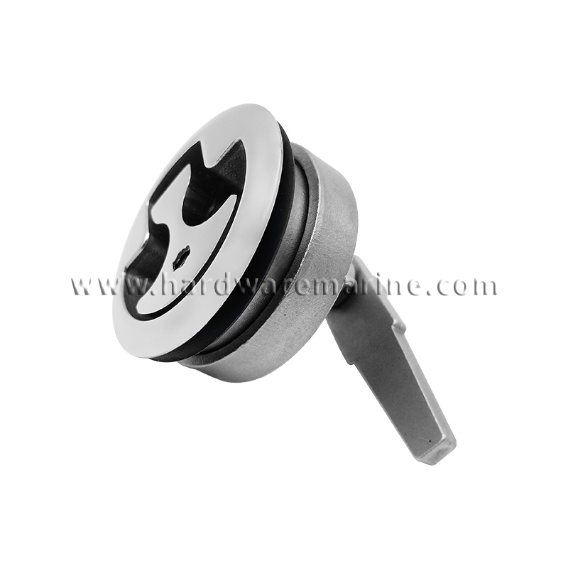 316 Stainless Steel Floor Buckle Hatch Latch Flush Turning Lift Handle