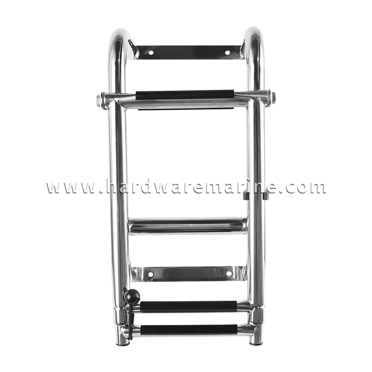 Stainless Steel Marine 3 Step Telescopic Boat Ladder