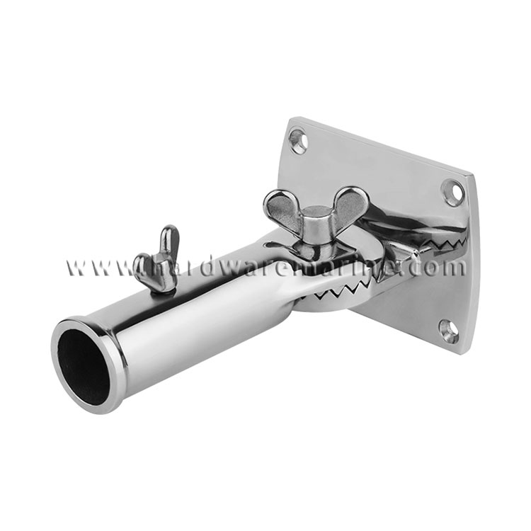 316 Stainless Steel Marine 180 degree Flag Pole Holder