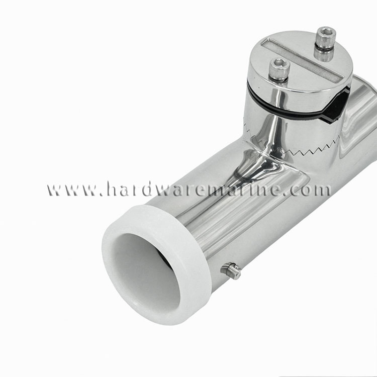 316 Stainless Steel Clamp On Rod Holder With Tube Insert