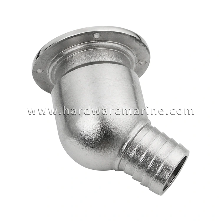 316 Stainless Steel Marine Deck Drain Scupper With Ball