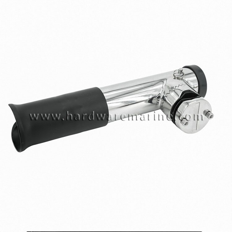 316 Stainless Steel Clamp On Rod Holder With Tube Insert