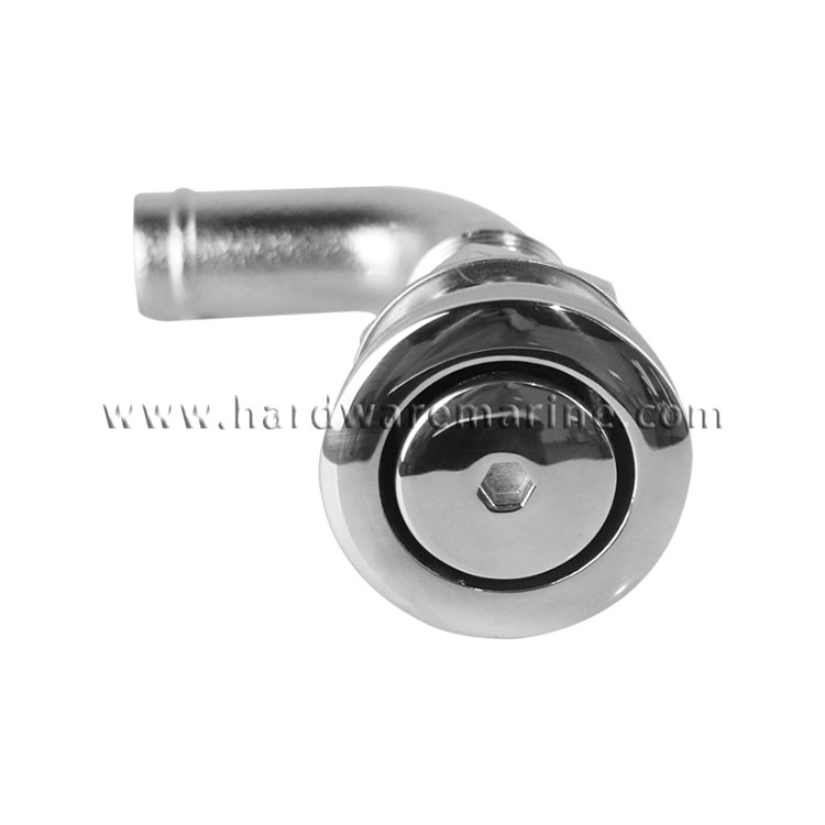 316 Stainless Steel Flush Mount Fuel Vent 90° Vent