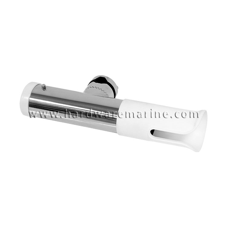 316 Stainless Steel Clamp On Rod Holder With Tube Insert