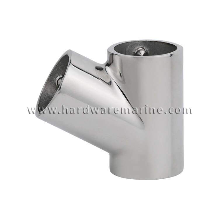316 Stainless Steel 60 Degree Marine Handrail Fitting Left-Right