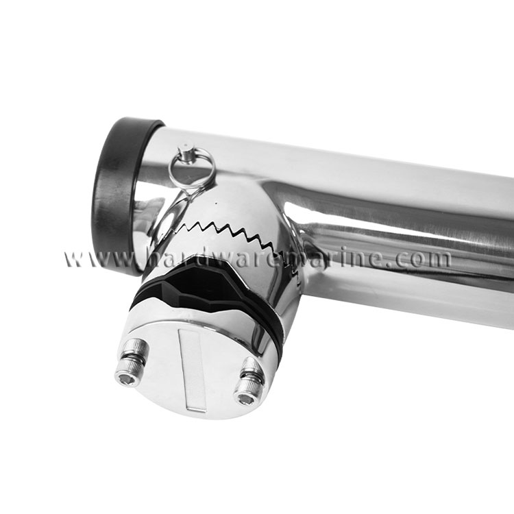 316 Stainless Steel Clamp On Rod Holder With Tube Insert