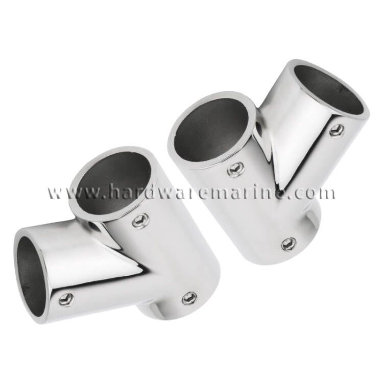 316 Stainless Steel 60 Degree Marine Handrail Fitting Left-Right