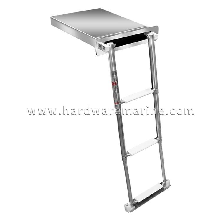 Stainless Steel Marine Telescopic Box Boat Ladder