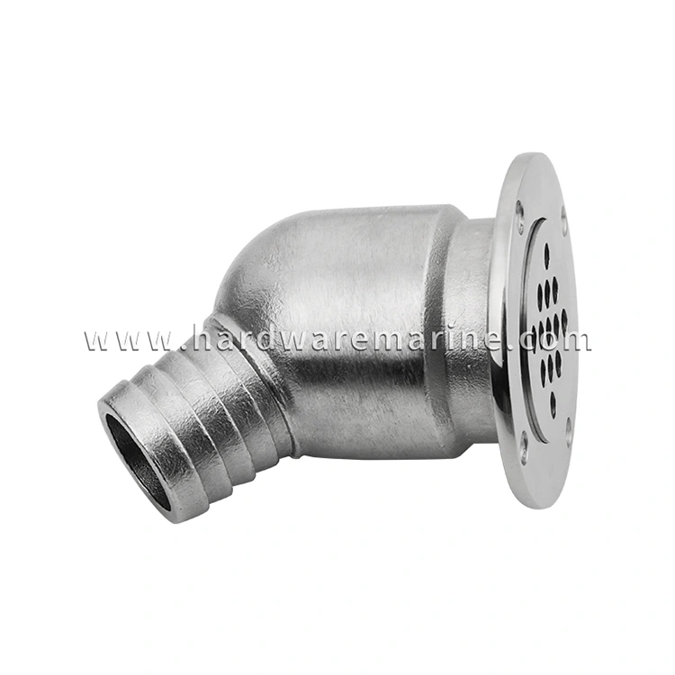 316 Stainless Steel Marine Deck Drain Scupper With Ball