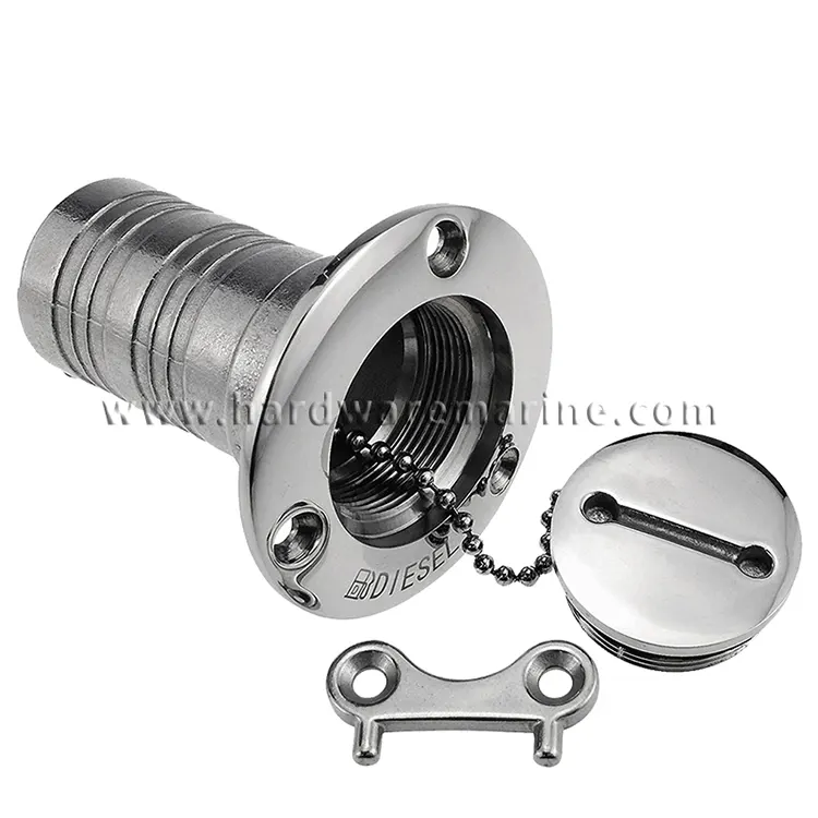 316 Stainless Steel Fuel Deck Filler with Key