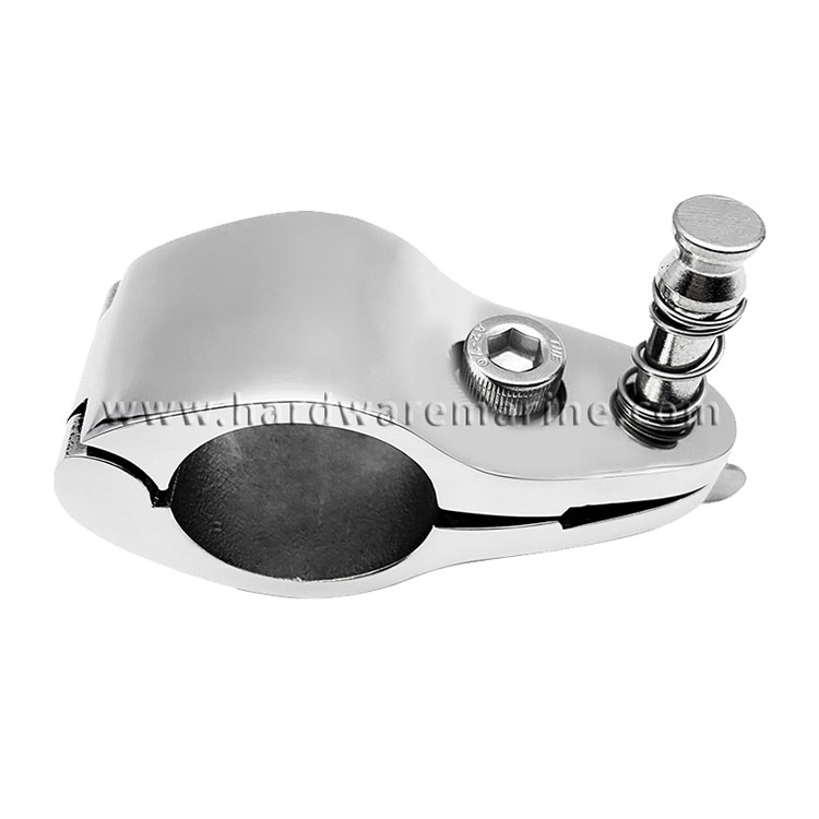 Stainless Steel 316 Bimini Top Hinged Jaw Slide Clamp