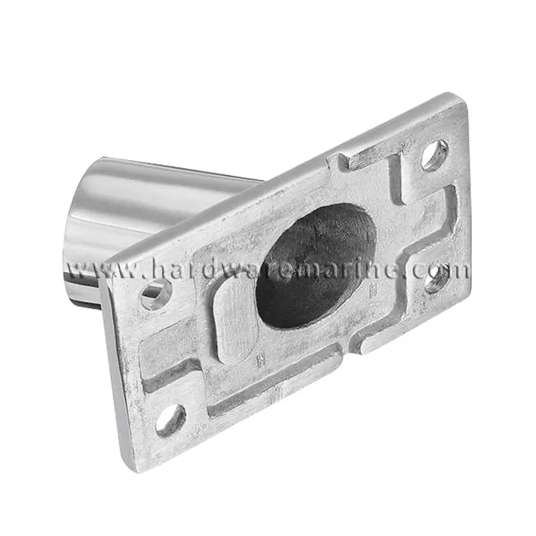 316 Stainless Steel Handrail Rectangular Base