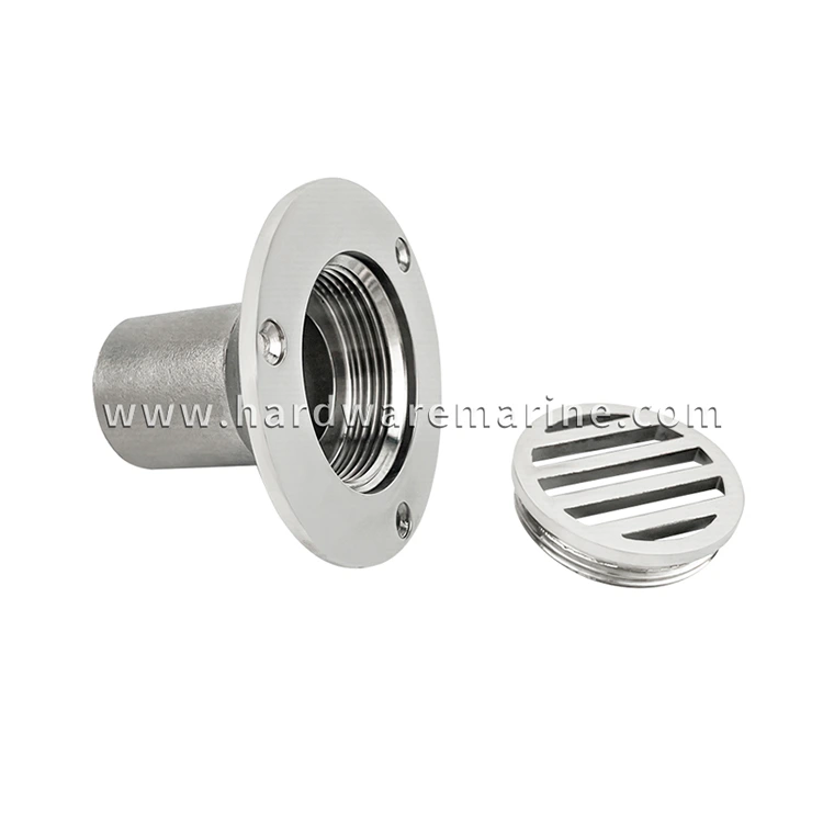 316 Stainless Steel Removable Marine Deck Drain Scupper