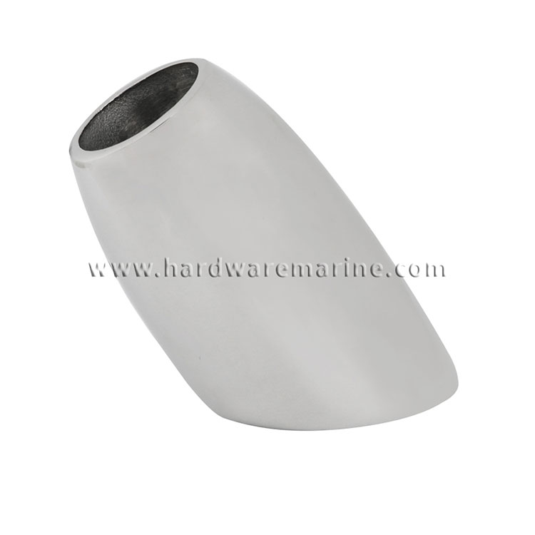 316 Stainless Steel Marine 60-90 Degree Cylindrical Flagpole Base