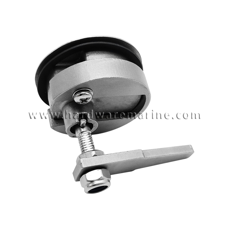 316 Stainless Steel Floor Buckle Hatch Latch Flush Turning Lift Handle