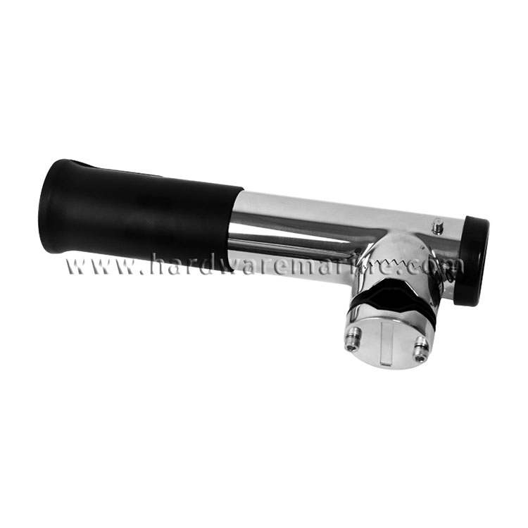 316 Stainless Steel Clamp On Rod Holder With Tube Insert