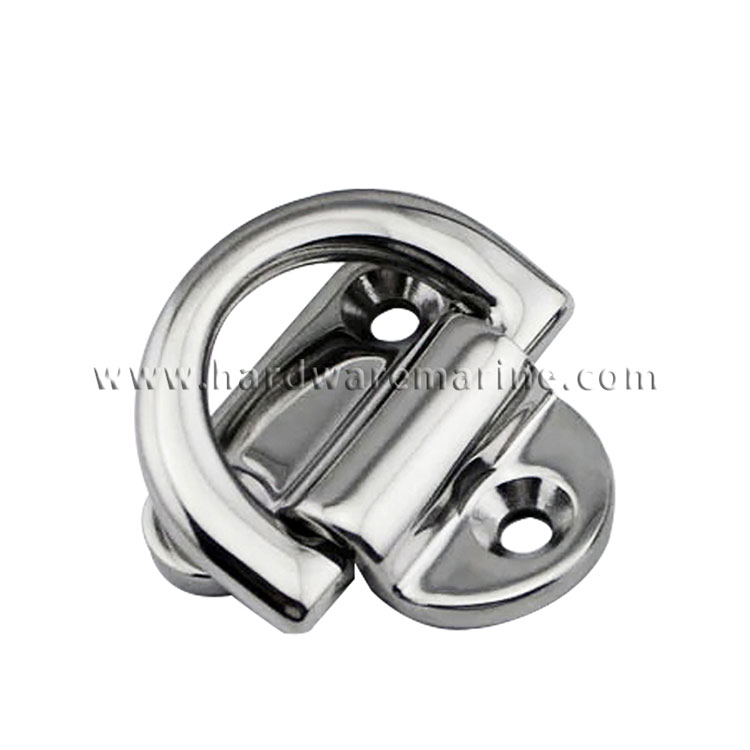 Stainless Steel 316 Boat D Shape Folding Pad Eye