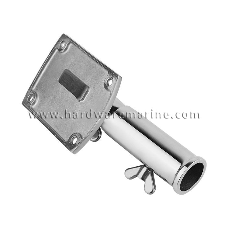 316 Stainless Steel Marine 180 degree Flag Pole Holder
