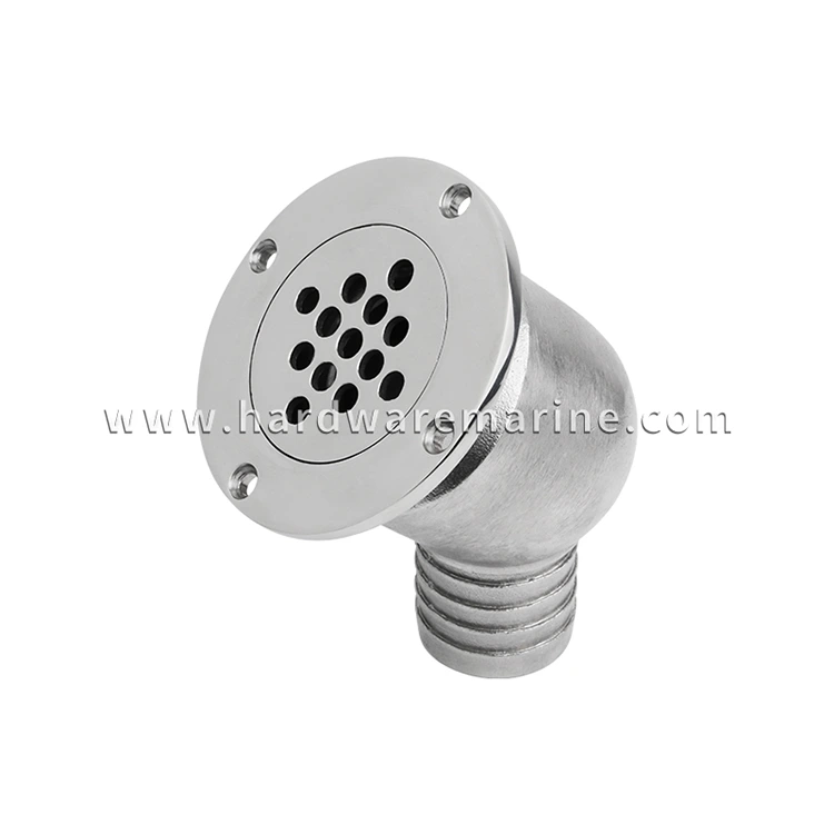 316 Stainless Steel Marine Deck Drain Scupper With Ball