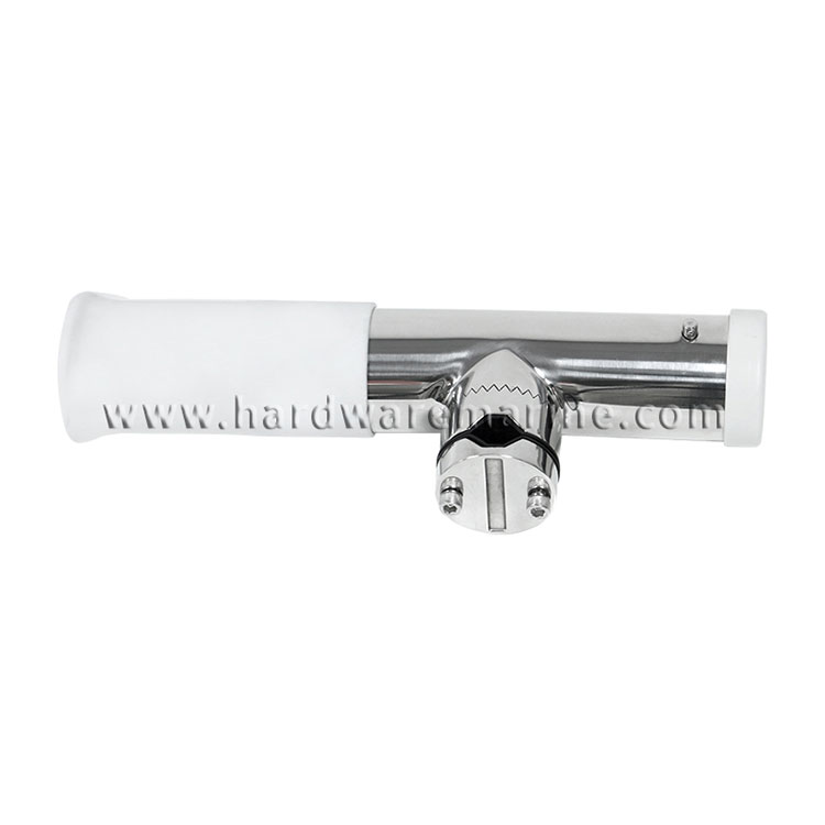 316 Stainless Steel Clamp On Rod Holder With Tube Insert